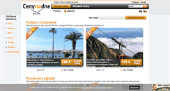 Desktop Screenshot of cenynadne.sk